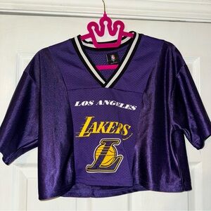 Cute LAKERS Crop Top T-Shirt